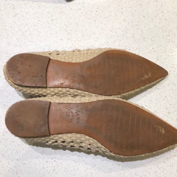 Zara TRF limited edition open work ballet flats 🌾  Sz39 (8 US) - Picture 10 of 12